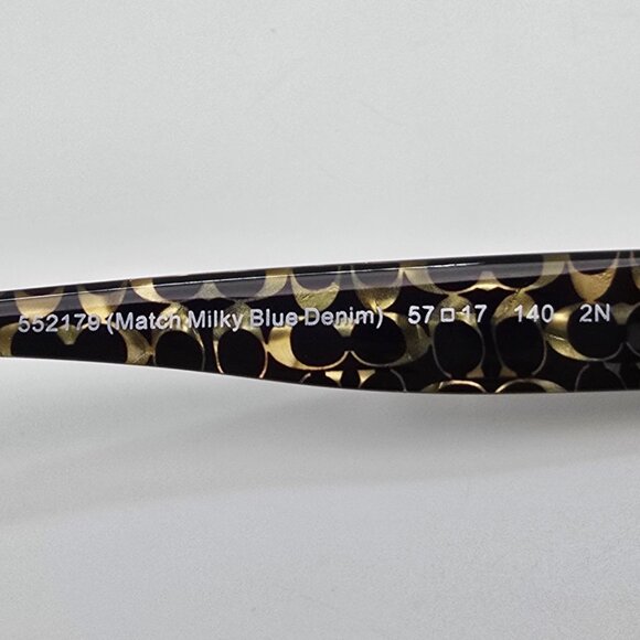 *SOLD* Coach HC 8241 L1031 Milky Blue Denim Frame Blue Gradient Lens Sunglasses - Picture 8 of 16